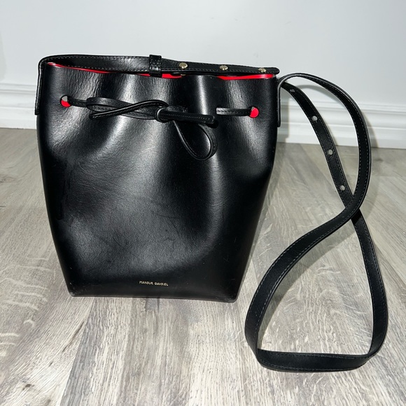 MANSUR GAVRIEL Mini Leather Bucket Bag. - Picture 2 of 15